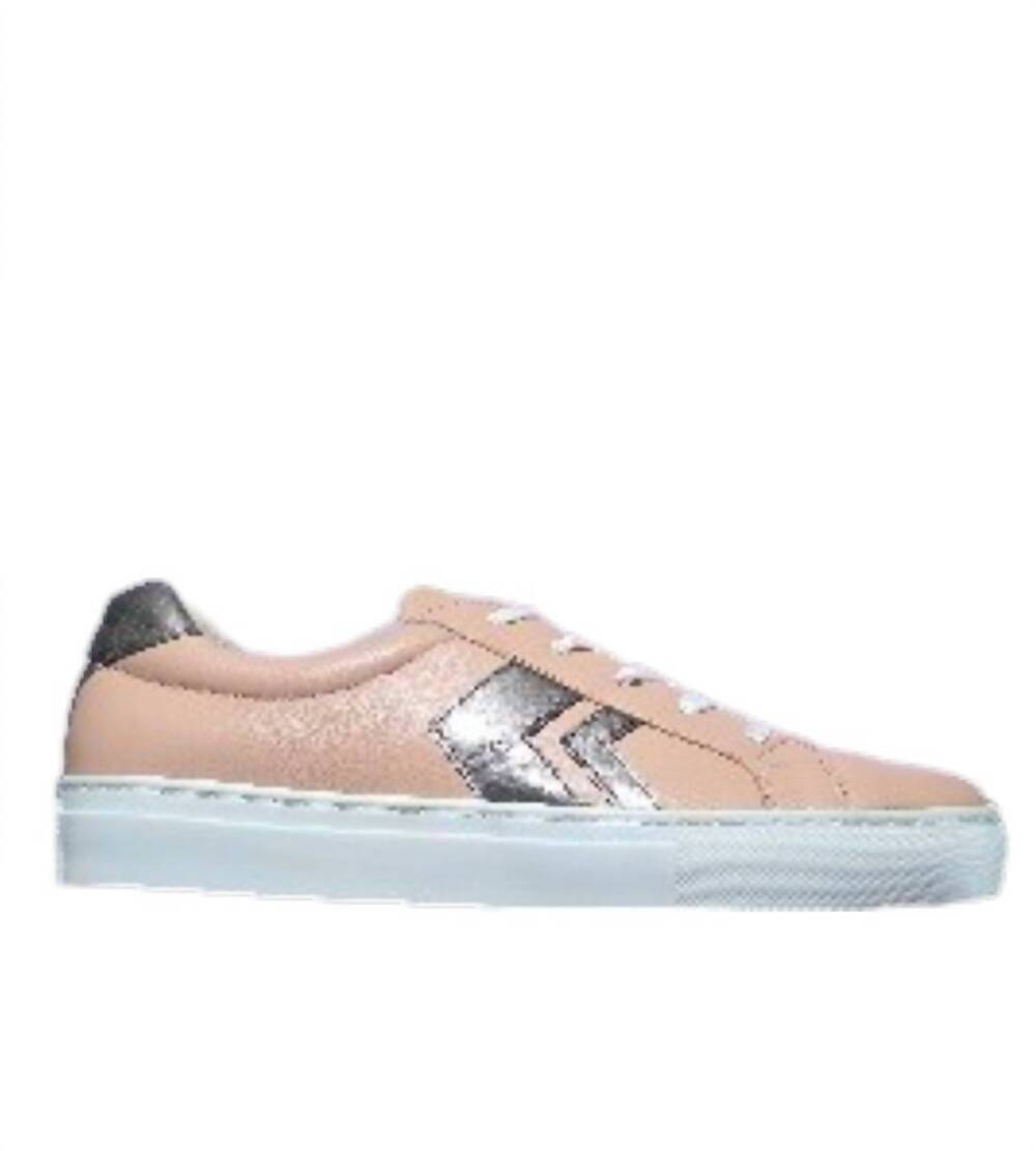 NEW ERIC MICHAEL women's cosmo leather sneaker in pink